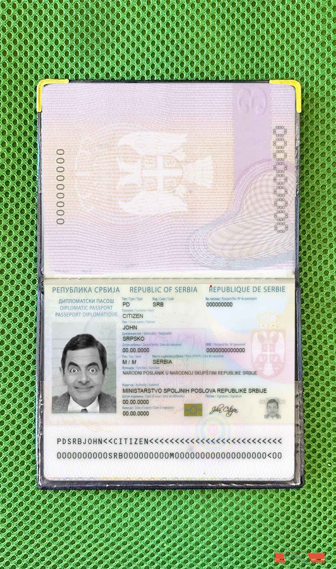 Serbia pass (2016 present) photo look PSD template